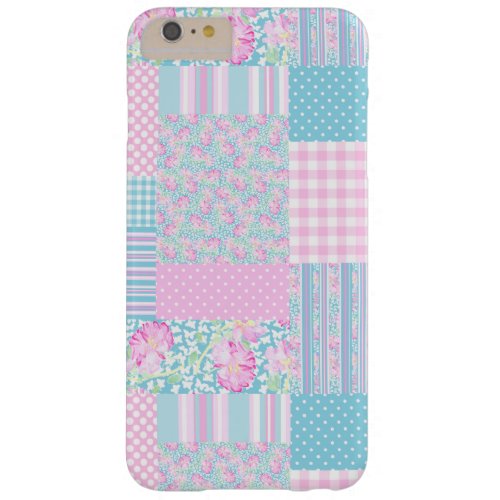 Roses Butterflies Patchwork iPhone 6 Plus Case