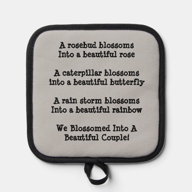 Roses Butterflies & Rainbows Vivid   Pot Holder (Front)