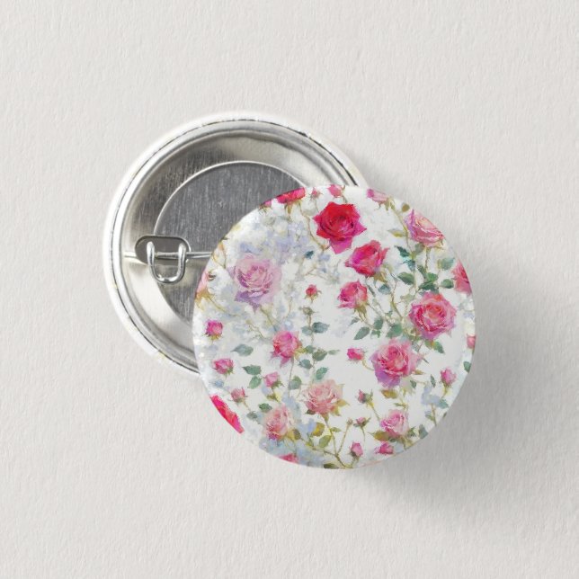 Roses Button (Front & Back)