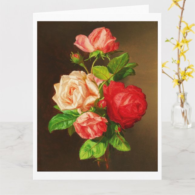 Roses by Andreas Lach Poster Card (Yellow Flower)