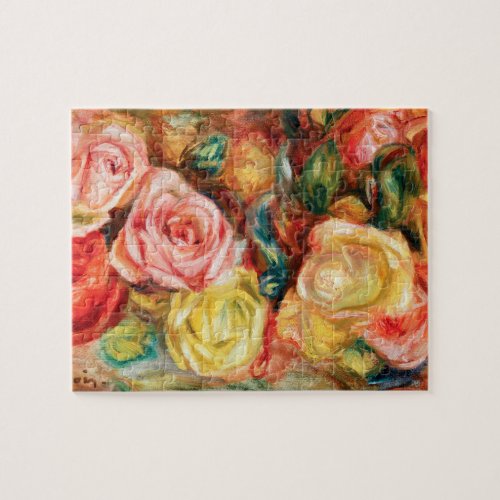 Roses by Pierre Auguste Renoir Jigsaw Puzzle