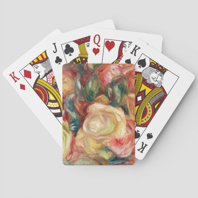 Roses by Pierre-Auguste Renoir Poker Cards (Back)