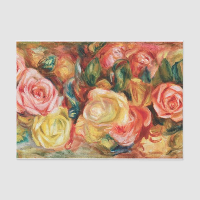Roses by Pierre Auguste Renoir   Tissue Paper (Front)