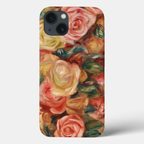 Roses by Renoir Impressionist  iPhone 13 Case