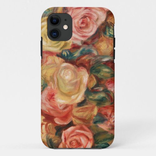 Roses by Renoir Impressionist iPhone 11 Case