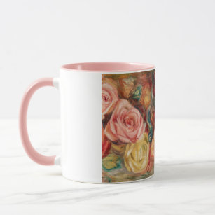 Roses by Renoir Impressionist Painting Mug
