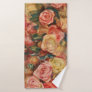 Roses by Renoir Impressionist Painting Towel