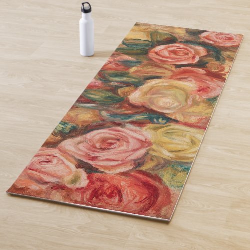 Roses by Renoir Impressionist Painting Yoga Mat