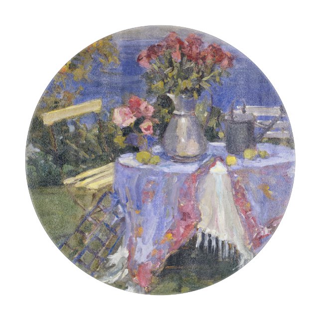 Roses by the Sea Cutting Board (Front)