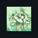 Roses by Vincent Van Gogh  Canvas Print<br><div class="desc">Roses,  oil painting from 1890. Painted by Vincent Van Gogh. 

This image is in the public domain.</div>