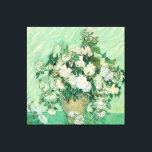 Roses by Vincent Van Gogh  Canvas Print<br><div class="desc">Roses,  oil painting from 1890. Painted by Vincent Van Gogh. 

This image is in the public domain.</div>