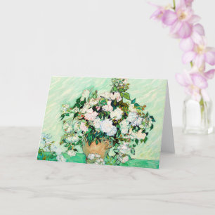 Roses by Vincent van Gogh  Card