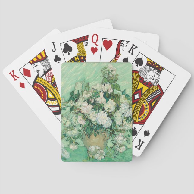 Roses by Vincent Van Gogh Poker Cards (Back)