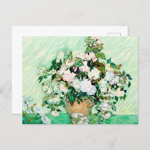 Roses by Vincent van Gogh  Postcard