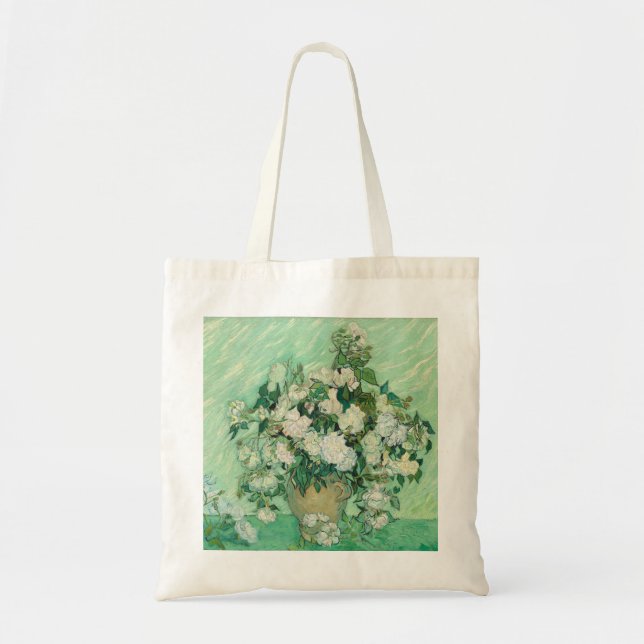 Roses by Vincent Van Gogh Tote Bag (Front)