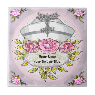Roses caduceus nurse  ceramic tile