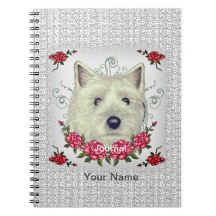 Roses Cairn Terrier Notebook