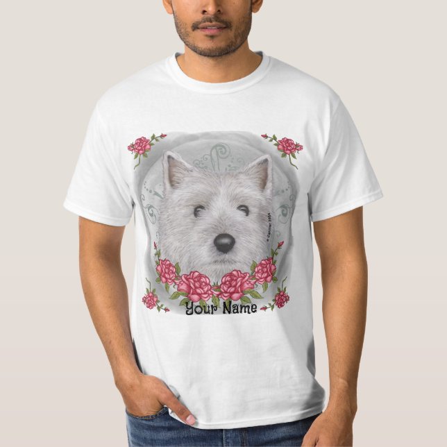 Roses Cairn Terrier T-Shirt (Front)