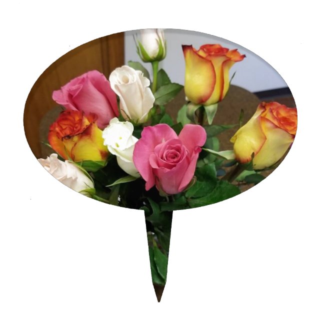 Roses Cake Topper (Front)