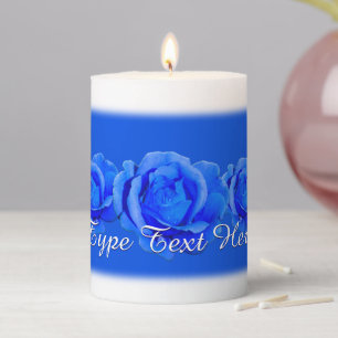 Roses Candles Custom Blue Rose Candle
