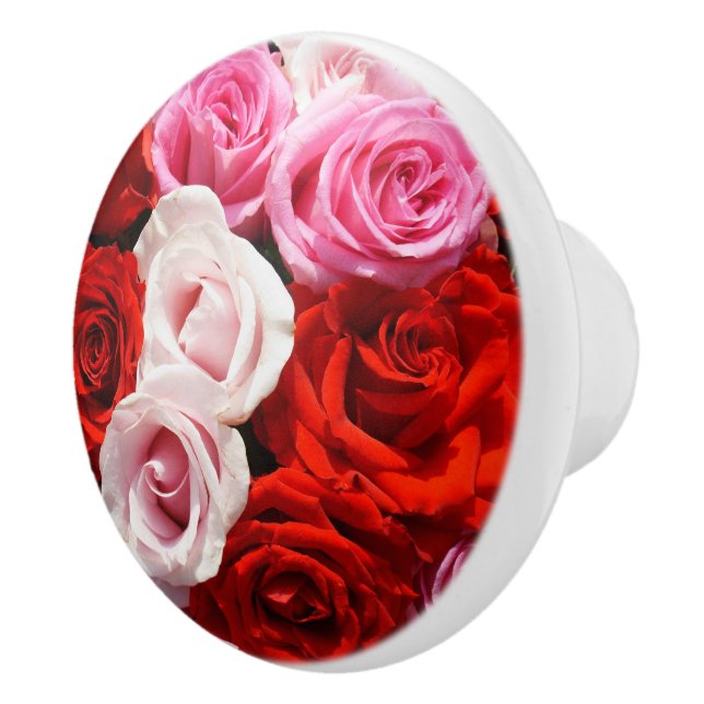 Roses Ceramic Knob (Right)
