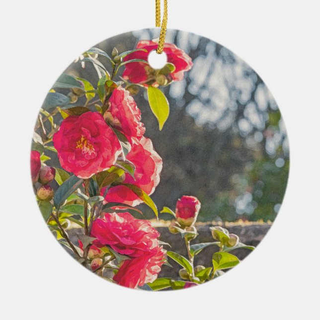 Roses  ceramic ornament (Front)