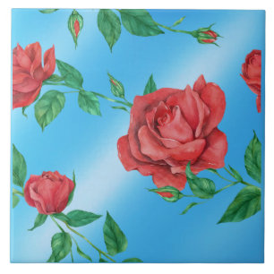 Roses Ceramic Tile