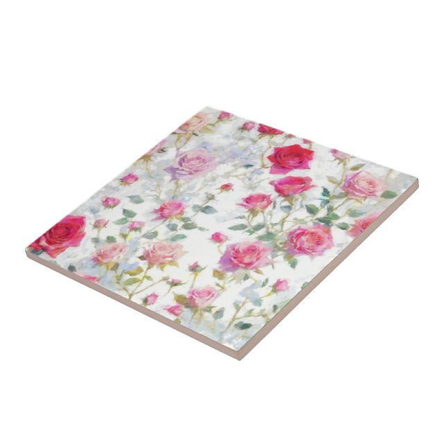 Roses Ceramic Tile (Side)