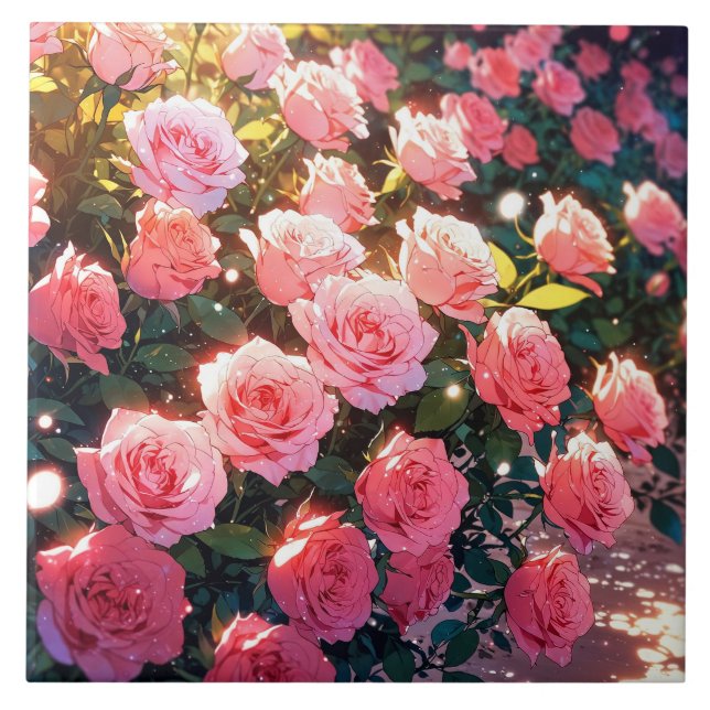 Roses Ceramic Tile (Front)