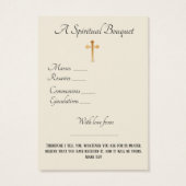 Roses Chalice Spiritual Bouquet Prayer Holy Card (Back)