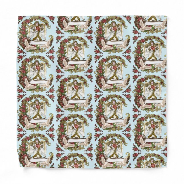 Roses Christian Angel Bandana (Front)