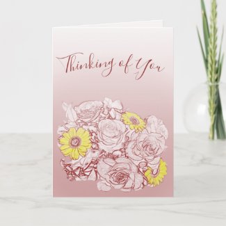 Roses Color Splash Daisy Bouquet Condolence Custom