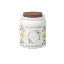 Roses cottagecore retro customized Candy Jar