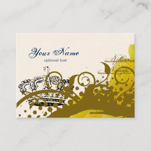 Roses, Crown, Swirls &amp; Butterflies Business Cards