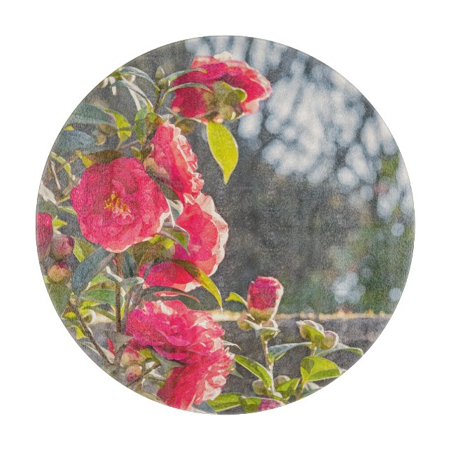 Roses  cutting board (Front)