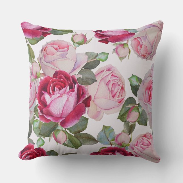 Roses Decorative Pillow (Front)