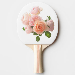Roses Design Modern Elegant Custom Template Ping Pong Paddle