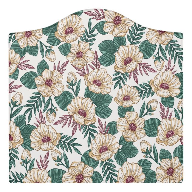 Roses Door Sign (Large Crest Front)