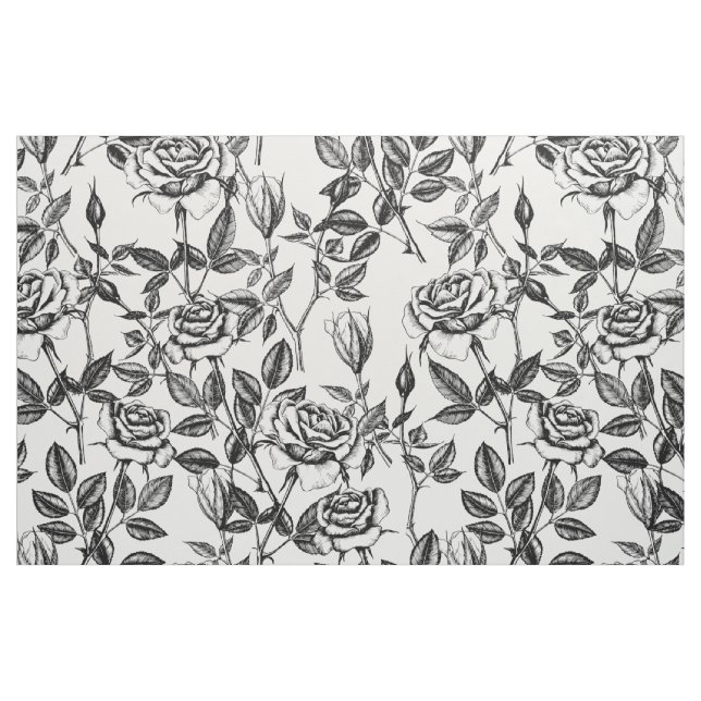 Roses drawing fabric (Fat Quarter)