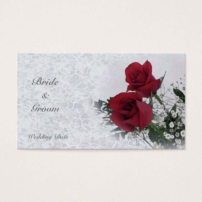 Roses Dream Thank You Wedding Favor Tag (Front)