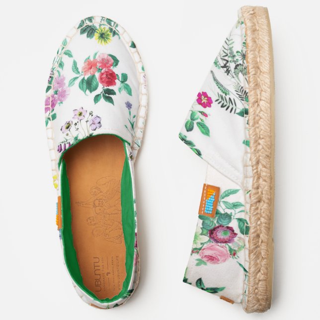 Roses elegant floral espadrilles (Side)