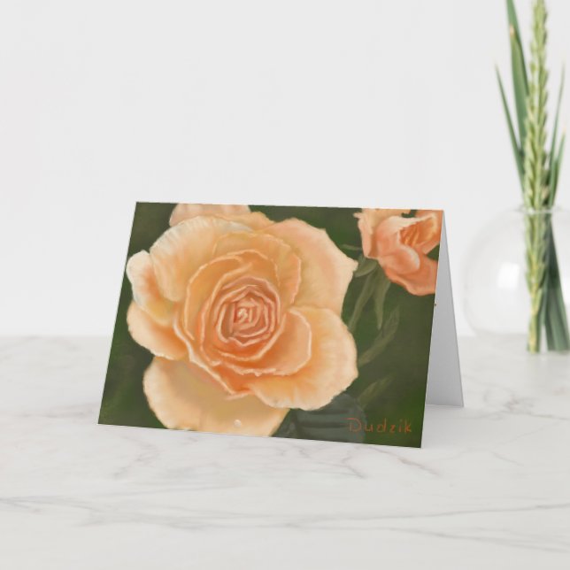 Roses Encouragement Scripture of Peace JW Card (Front)