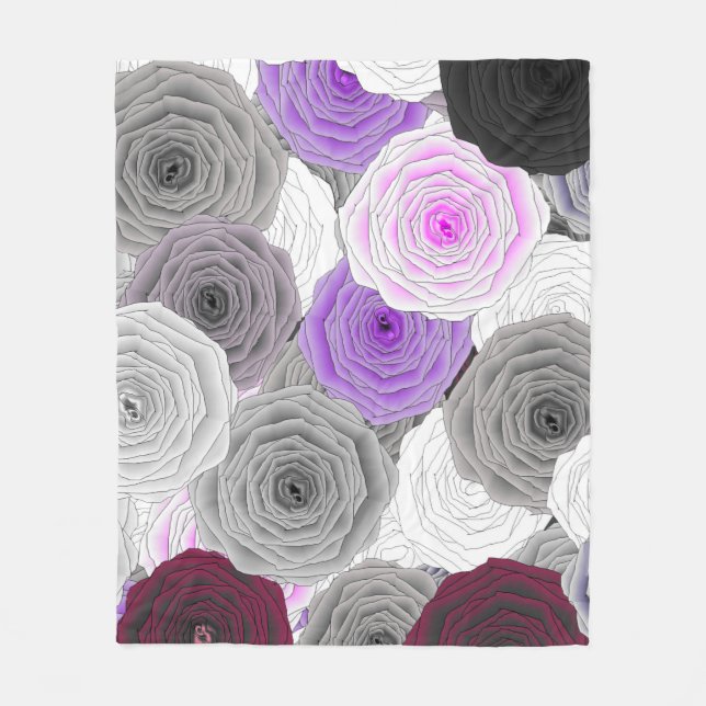Roses Fleece Blanket (Front)