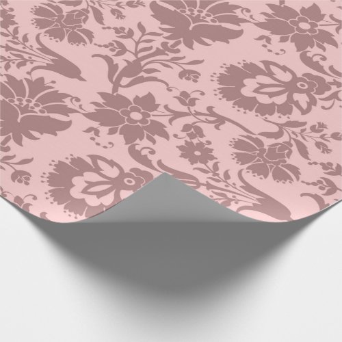 Roses Floral  Blush Pink Pastel Mauve Lilac Royal Wrapping Paper