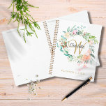 Roses Floral Gold Script Monogram 2023 Planner<br><div class="desc">Pretty monogram 2023 planner,  featuring a beautiful script name with a complimenting gold initial that is framed by a delicate watercolor floral rose garland. Personalize to create a special keepsake gift to treasure! Designed by Thisisnotme©</div>
