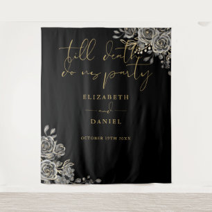 Roses Floral Party Gothic Wedding Photo Prop Tapestry