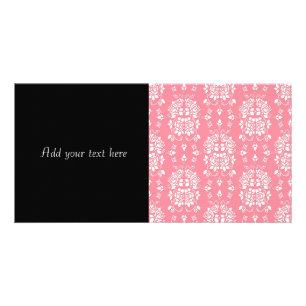 Roses Floral Style Damask Art Pattern Card