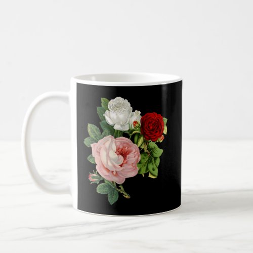 Roses Flower Floral Illustration Blossom Coffee Mug