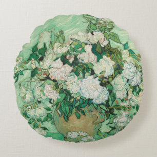 Roses - Flowers Bouquet Round Pillow