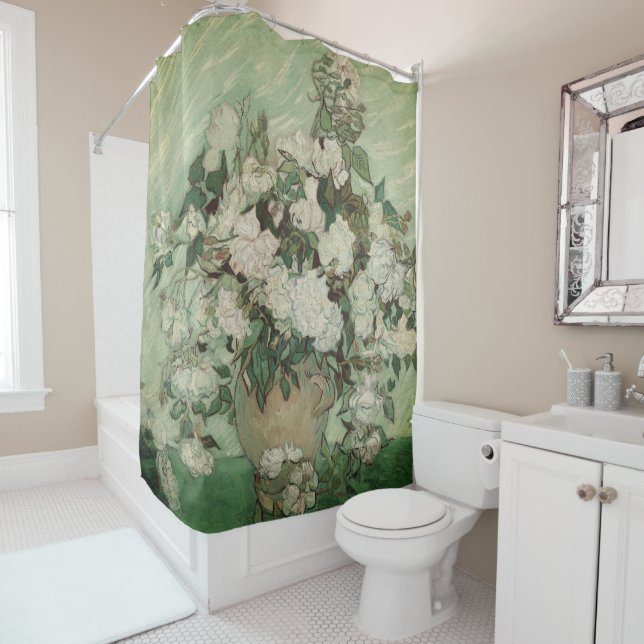 Roses - Flowers Bouquet Shower Curtain (In Situ)